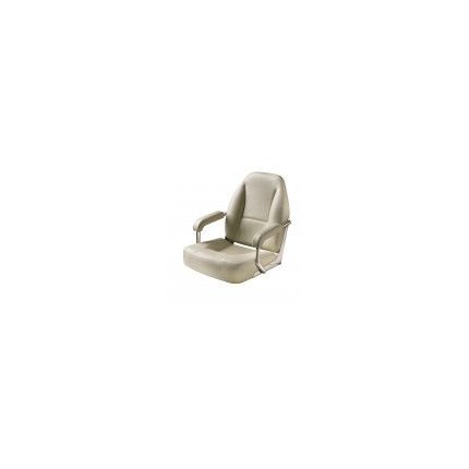 ASIENTO MASTER CON MARCO ACERO INOXIDABLE, BLANCO