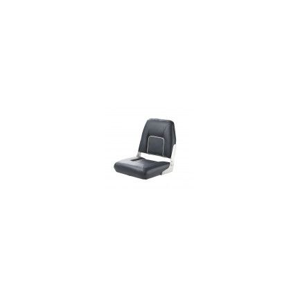 ASIENTO ABATIBLE DE LUJO FIRST MATE, AZUL OSCURO CON RIBETE BLANCO