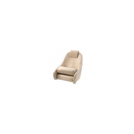 ASIENTO QUEEN CON BANQUETA ABATIBLE, CREMA