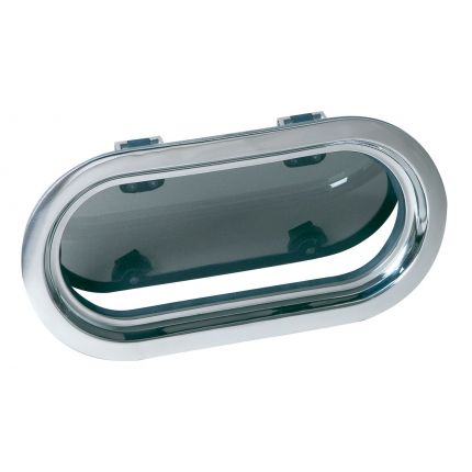 Portillo A.INOX. 316 tipo PMS24A1, categoria A1, con mosquitera (corte 366 x 177 mm)