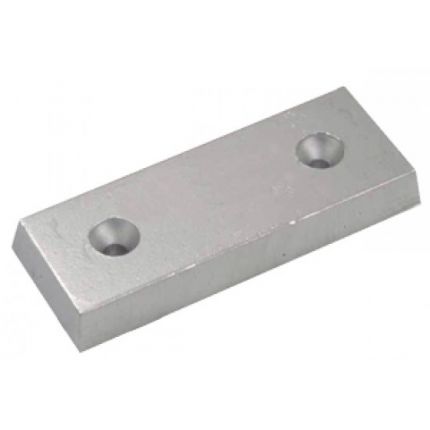 Anodo zinc Placa rectangular 2 pletin