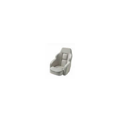 ASIENTO DE LUJO COMMANDER CON BANQUETA ABATIBLE, BLANCO