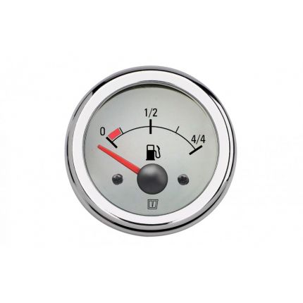 Indicador nivel carburante blanco, 12/24 V, agujero Ø 52 mm (sin flotador)